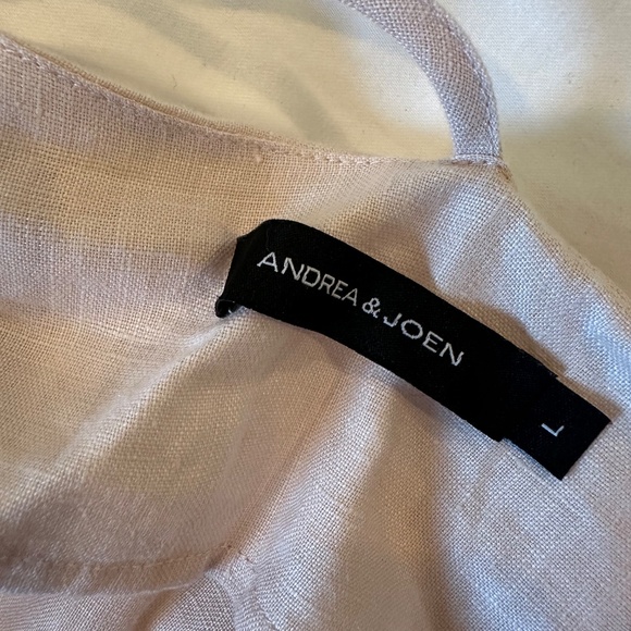 Andrea & Joen Light pink soft linen shift dress - Picture 12 of 13